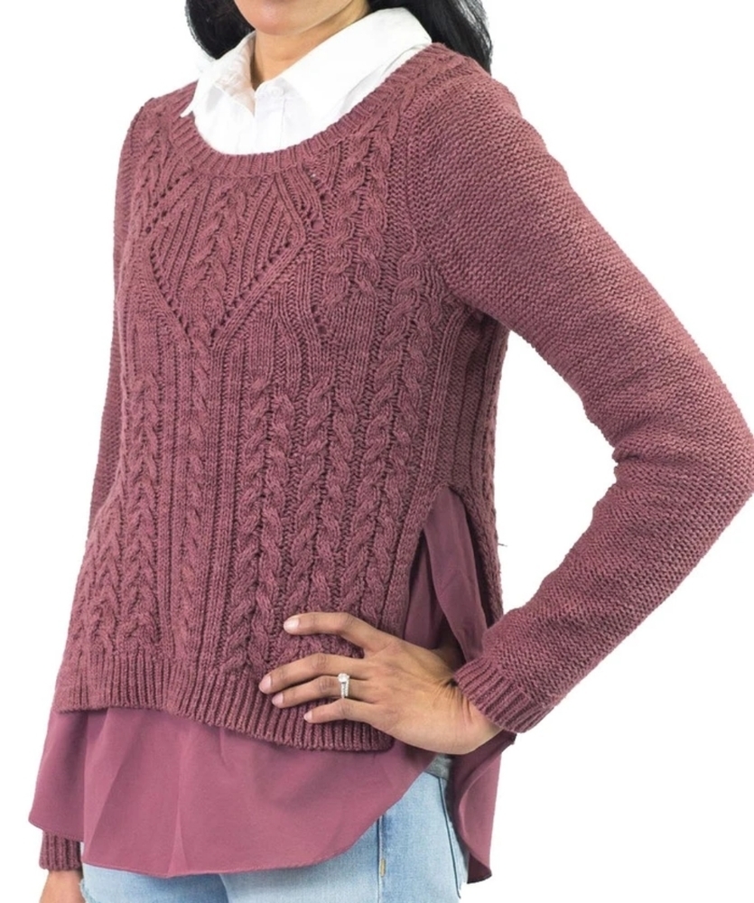 Moth Cabled Ella Pullover Sweater